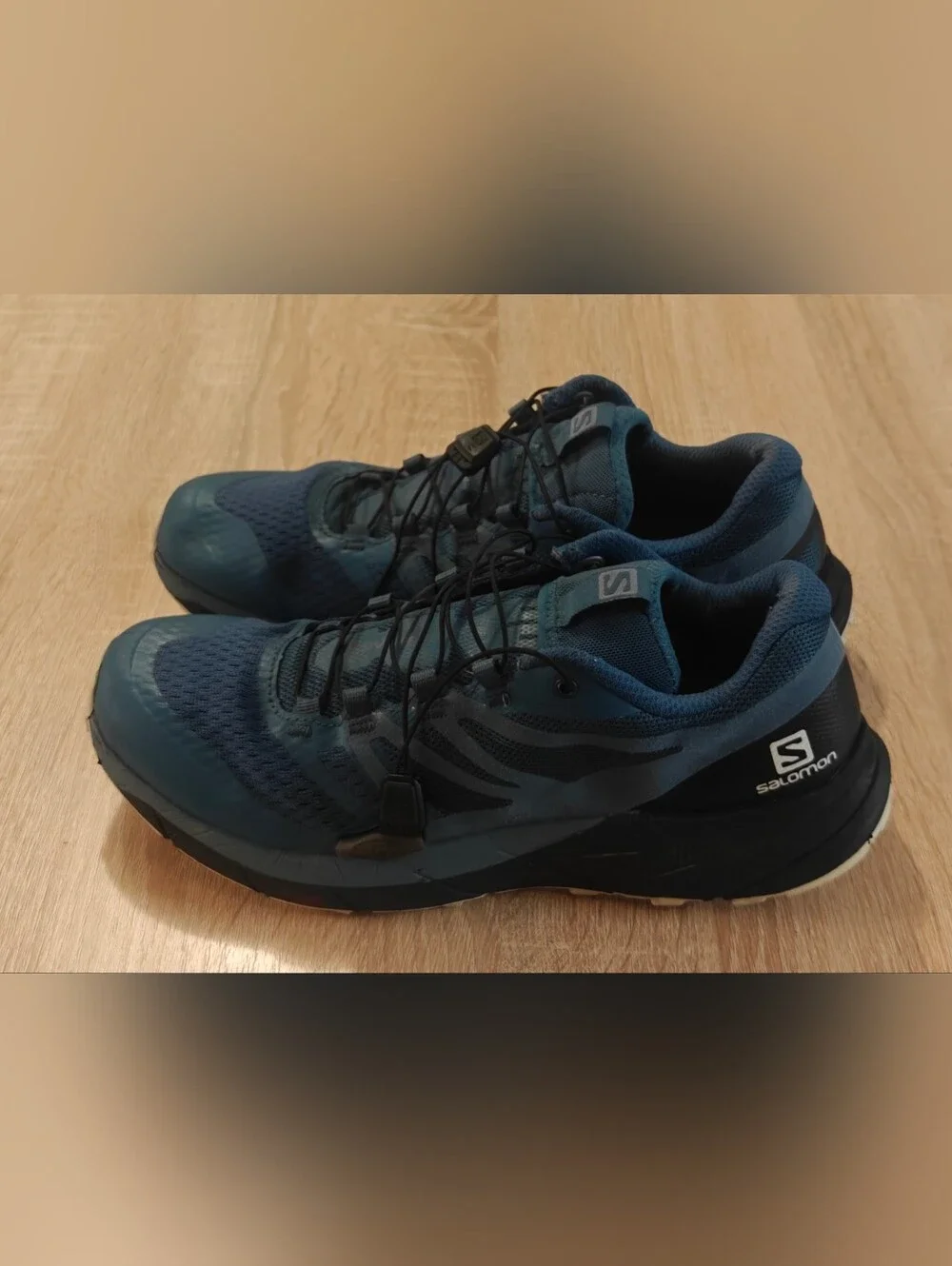 Salomon Sense Ride 2 Running Shoes Blue Mesh Ortholite Womens 8.5